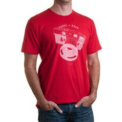 Dodge & Burn Street Shooter Red T-Shirt - Xtra Large
