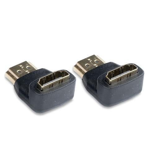 VIDEO DEVICES RIGHT ANGLE ADAPTER HDMI (TYPE A MALE - TYPE A FEMALE)